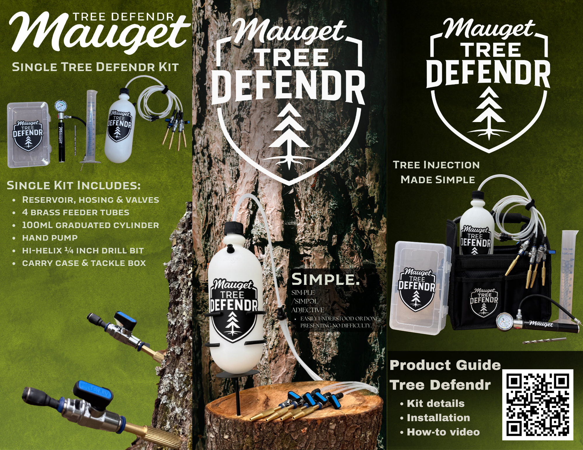 Tree Defendr Single Bottle Kit - Professional Trunk Injection